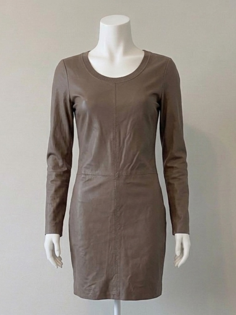 Neiman Marcus Leather Cashmere Cocktail Dress Size XS